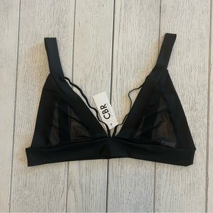 Black mesh bralette